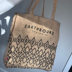 earthbound burlap bag